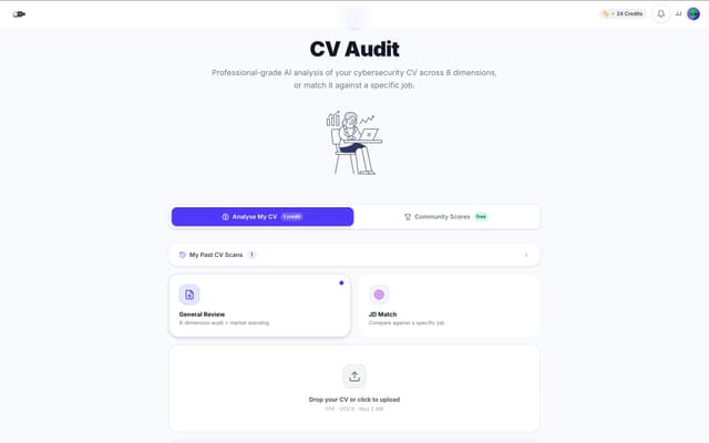 CyberInterviewPrep.com screenshot 2