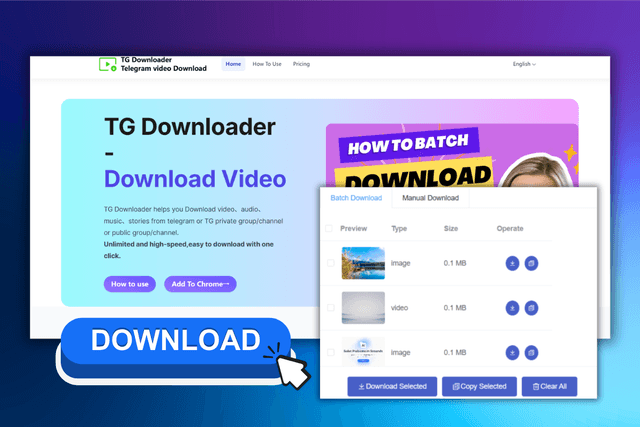 Telegram Video Downloader screenshot 1