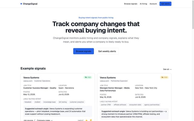 ChangeSignal screenshot 1