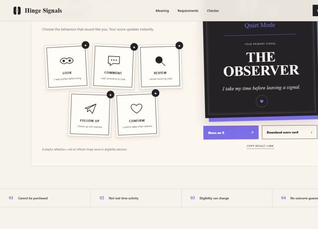 Hinge Signals screenshot 4