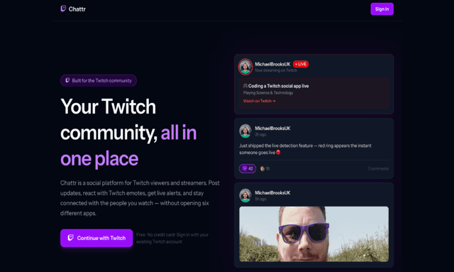Chattr screenshot 1