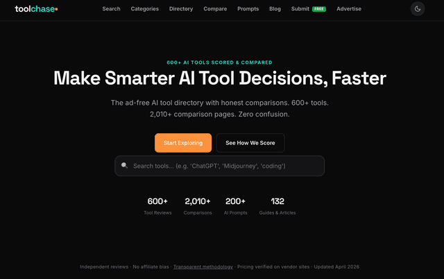ToolChase — Discover the Best AI Tools for Every Task screenshot 1