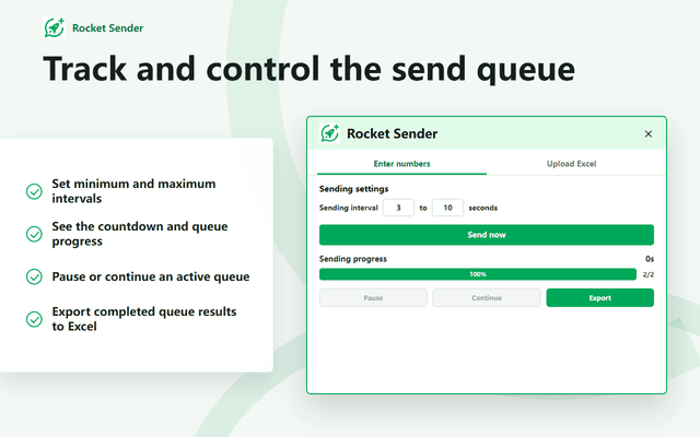 Rocket Sender for WA Web screenshot 4