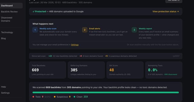 Disavow.ai screenshot 1