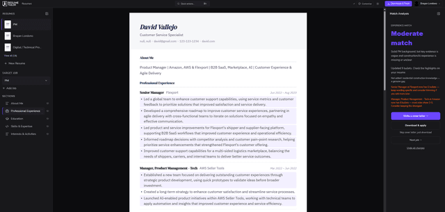Resume Tailor screenshot 5
