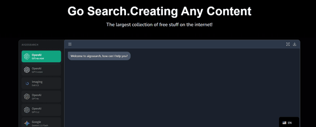 Aigosearch screenshot 1