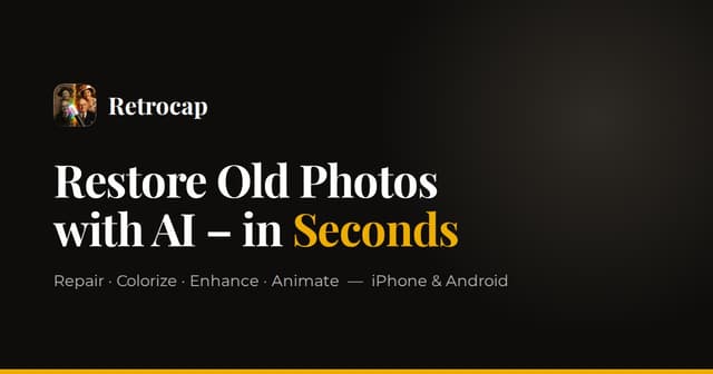 Restore Old Photos - Retrocap screenshot 1
