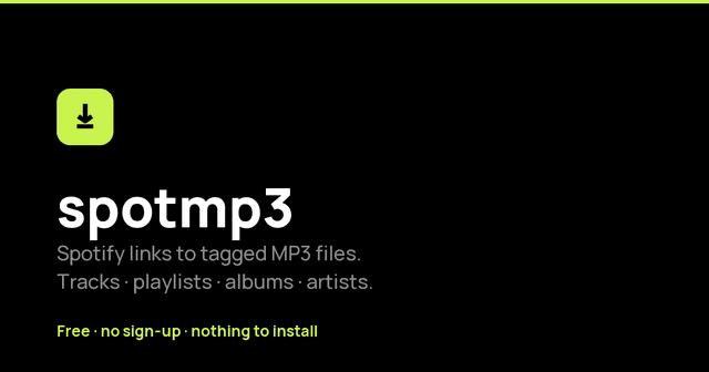 spotmp3 screenshot 1