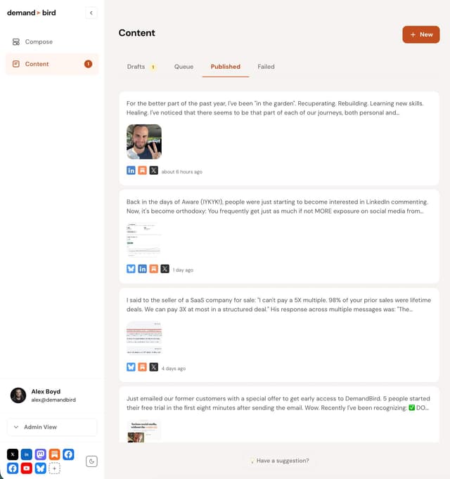 DemandBird screenshot 2