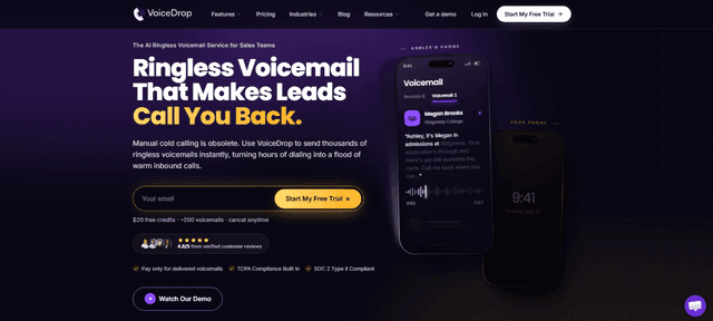 VoiceDrop screenshot 1