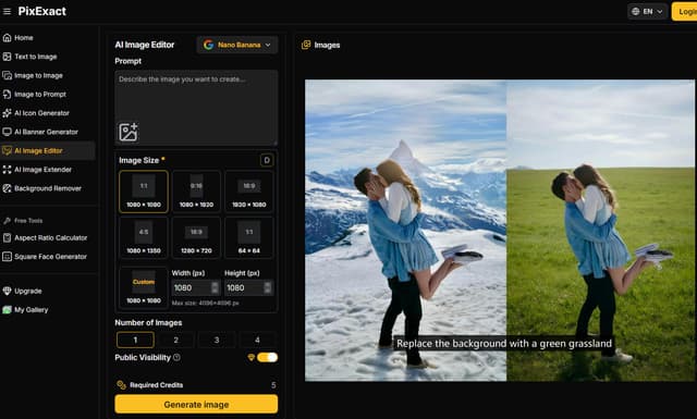 PixExact: AI Image Generator for Exact Pixel Sizes screenshot 3