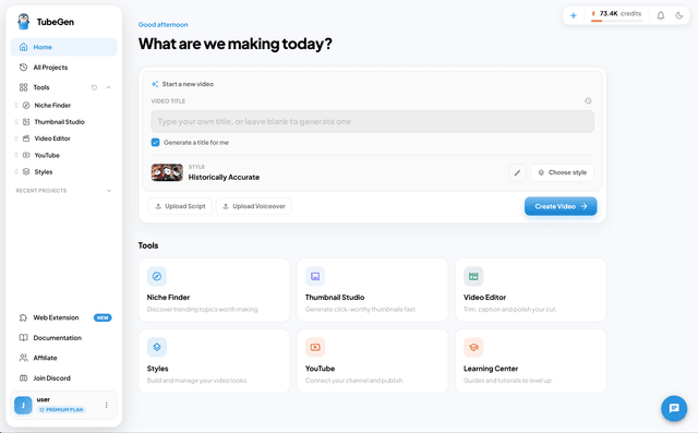 TubeGen AI screenshot 1