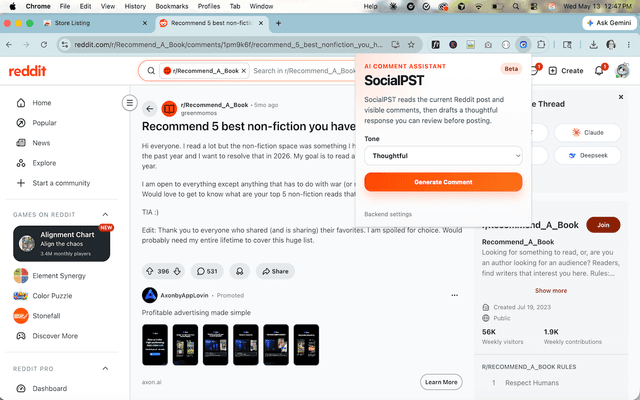 SocialPST screenshot 1