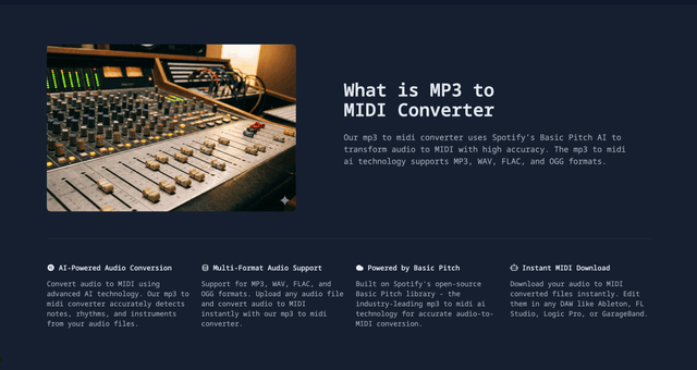 Mp3ToMidi screenshot 2
