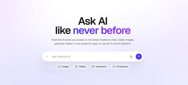 Overchat AI screenshot 2