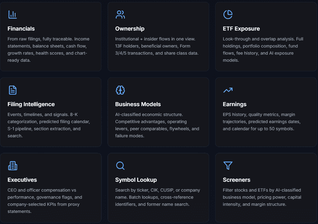 StockFit API screenshot 2