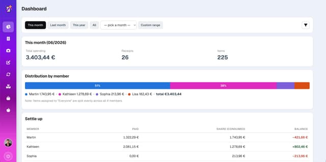 BonSplit screenshot 2