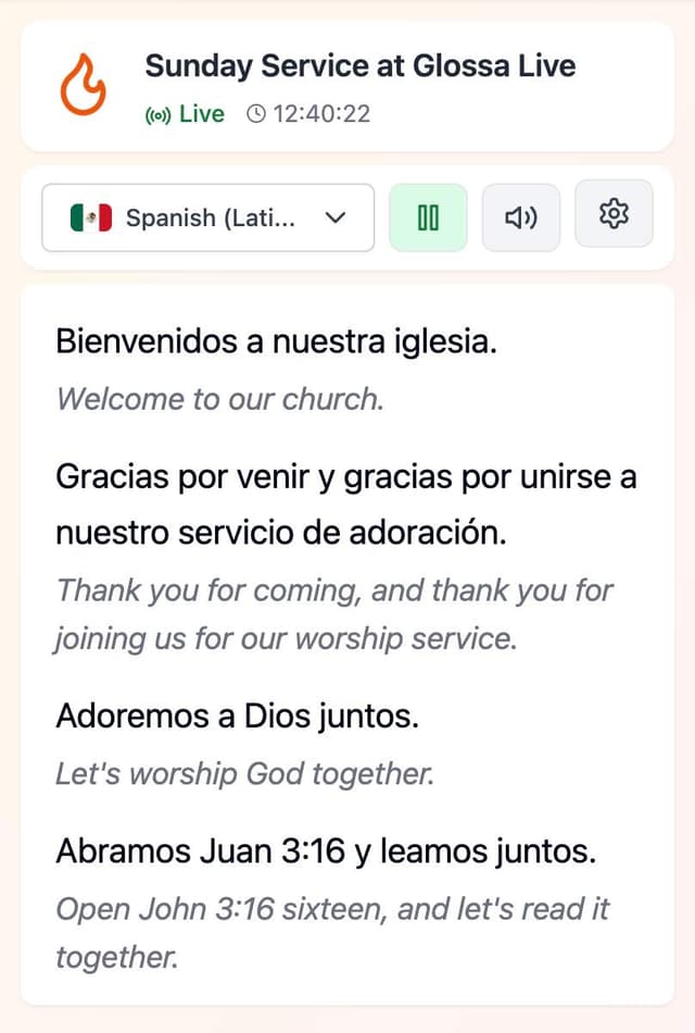 Glossa screenshot 1