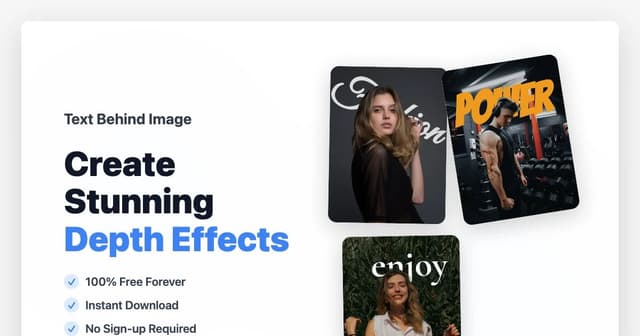 Text Behind Image screenshot 1