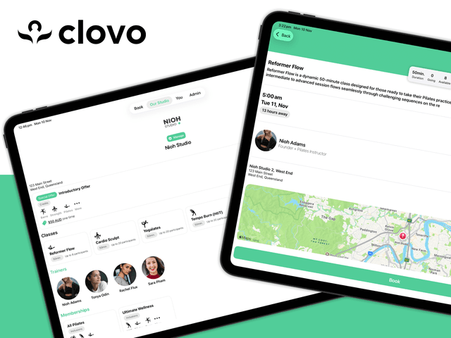 Fitness Studio Software - Clovo screenshot 2