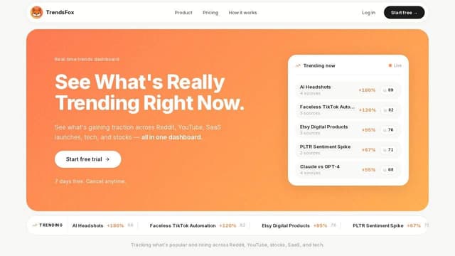 Trendsfox screenshot 1