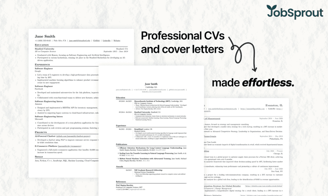 JobSprout | AI CV Builder & Cover Letter Generator screenshot 2