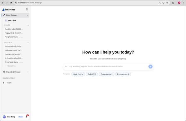ideavibes.ai screenshot 2