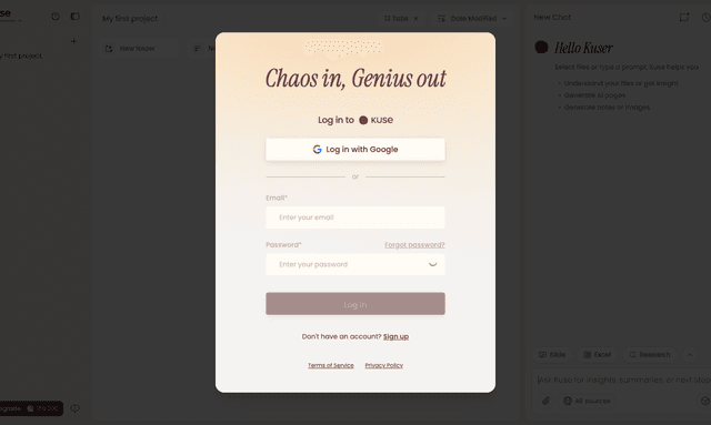 Kuse AI screenshot 2