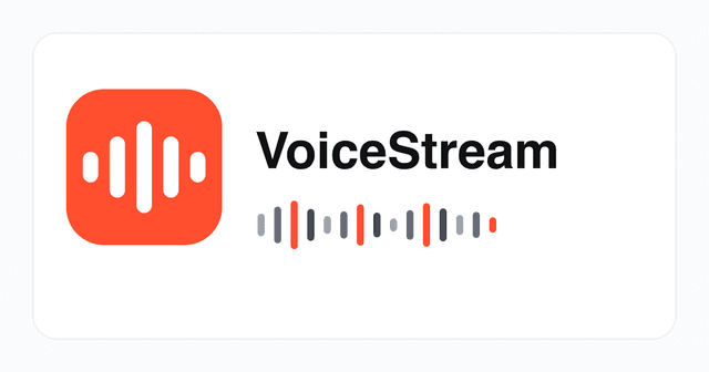VoiceStream screenshot 1