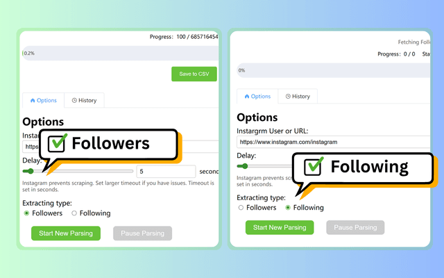 IG Follower Export Tool screenshot 2
