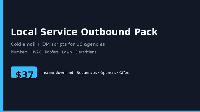 Local Service Outbound Pack screenshot 1