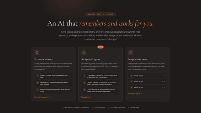 Alma by Olivares AI screenshot 2