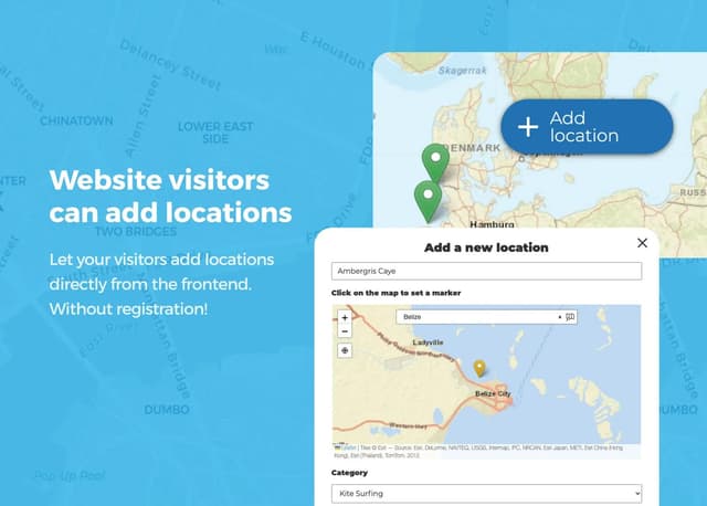 Open User Map – WordPress Map Plugin screenshot 1