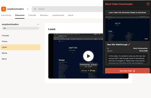 Skool Video Downloader screenshot 3