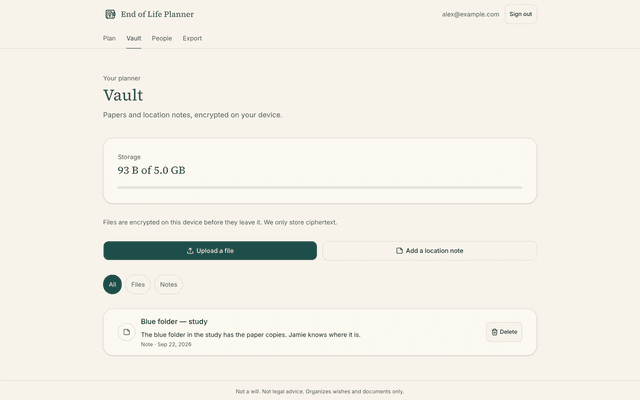 End of Life Planner screenshot 7