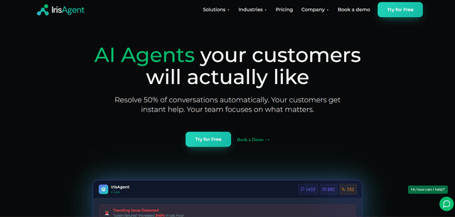 IrisAgent screenshot 1