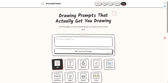 ai drawing prompts generator screenshot 1