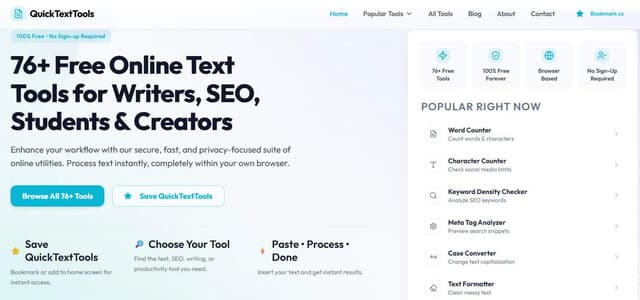 QuickTextTools screenshot 1
