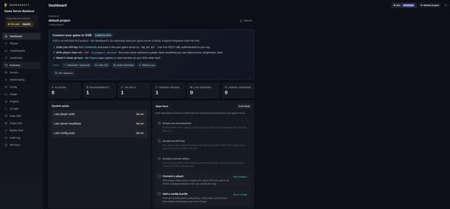 Game Server Backend screenshot 1