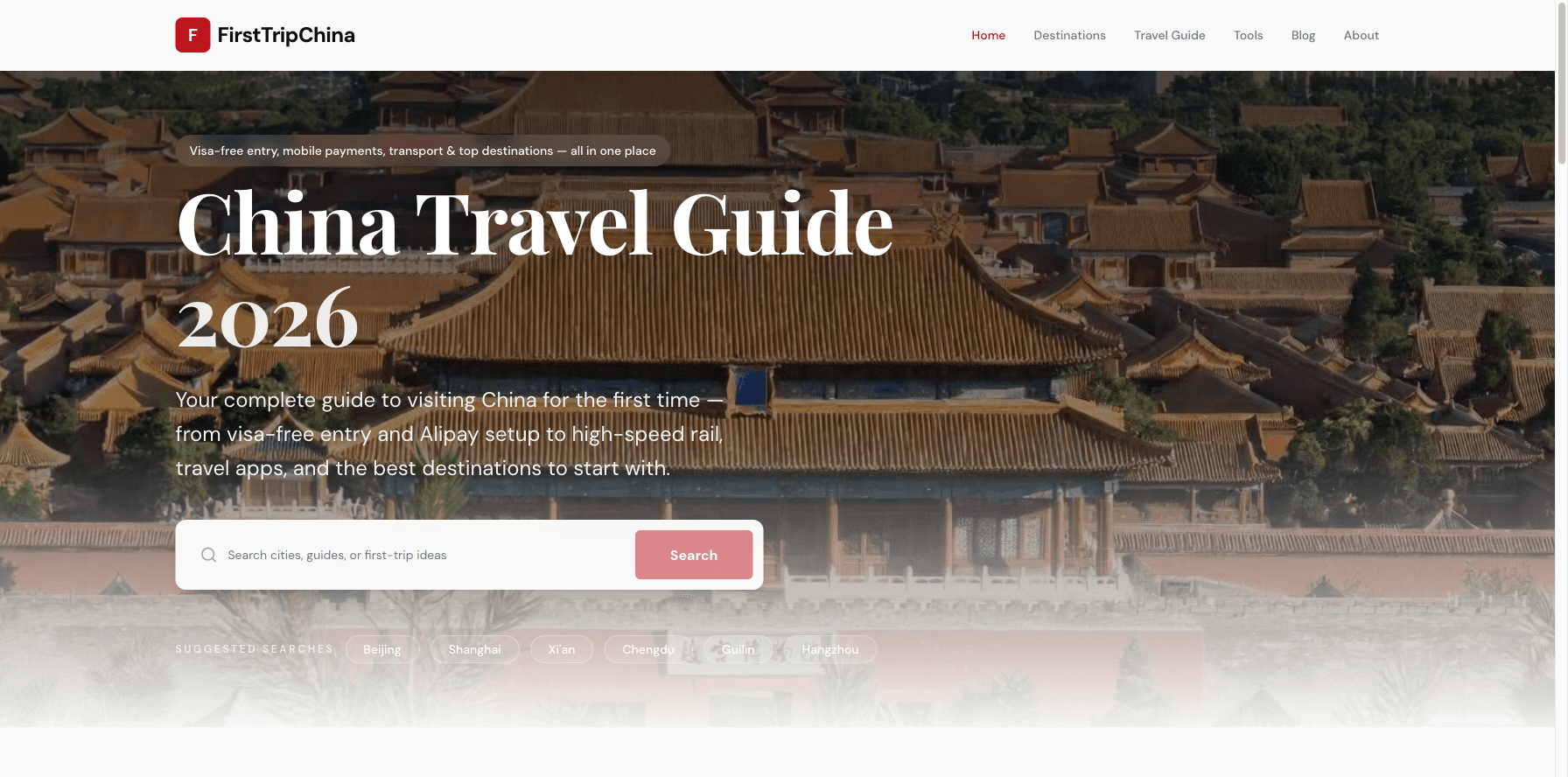 FirstTripChina screenshot 1