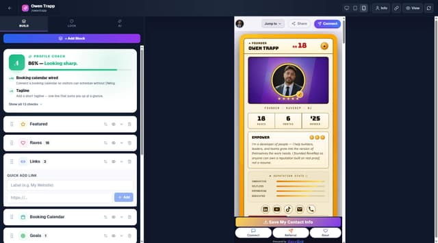 RaveRep screenshot 1
