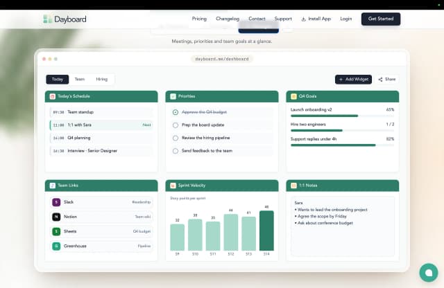 Dayboard screenshot 1