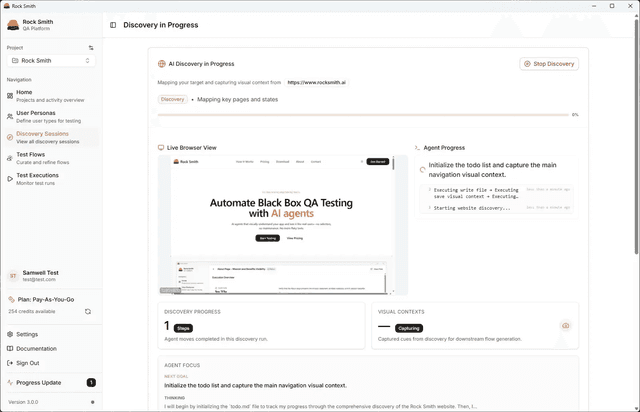 Rock Smith - AI-Powered QA Testing Platform - Rock Smith screenshot 5