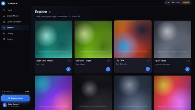 On Music AI screenshot 2