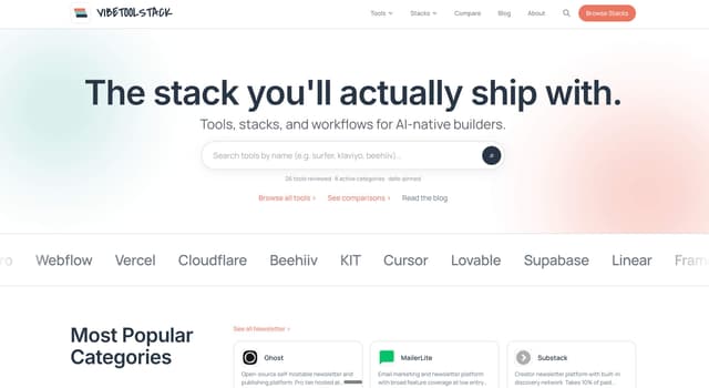 Vibetoolstack screenshot 1
