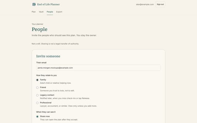 End of Life Planner screenshot 6