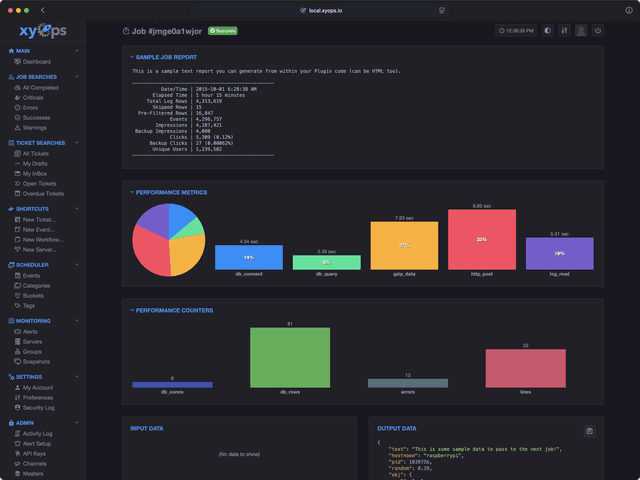 xyOps screenshot 3