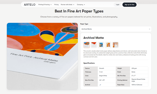 Artelo screenshot 2