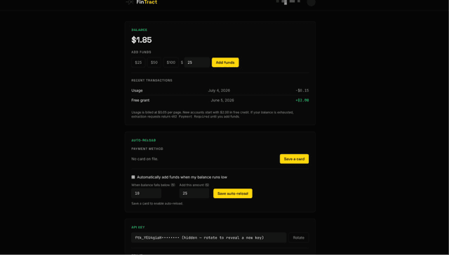 FinTract screenshot 1
