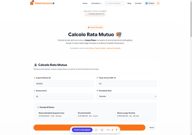 Tutti i Calcolatori Online Gratuiti - tuttocalcolato.it screenshot 2
